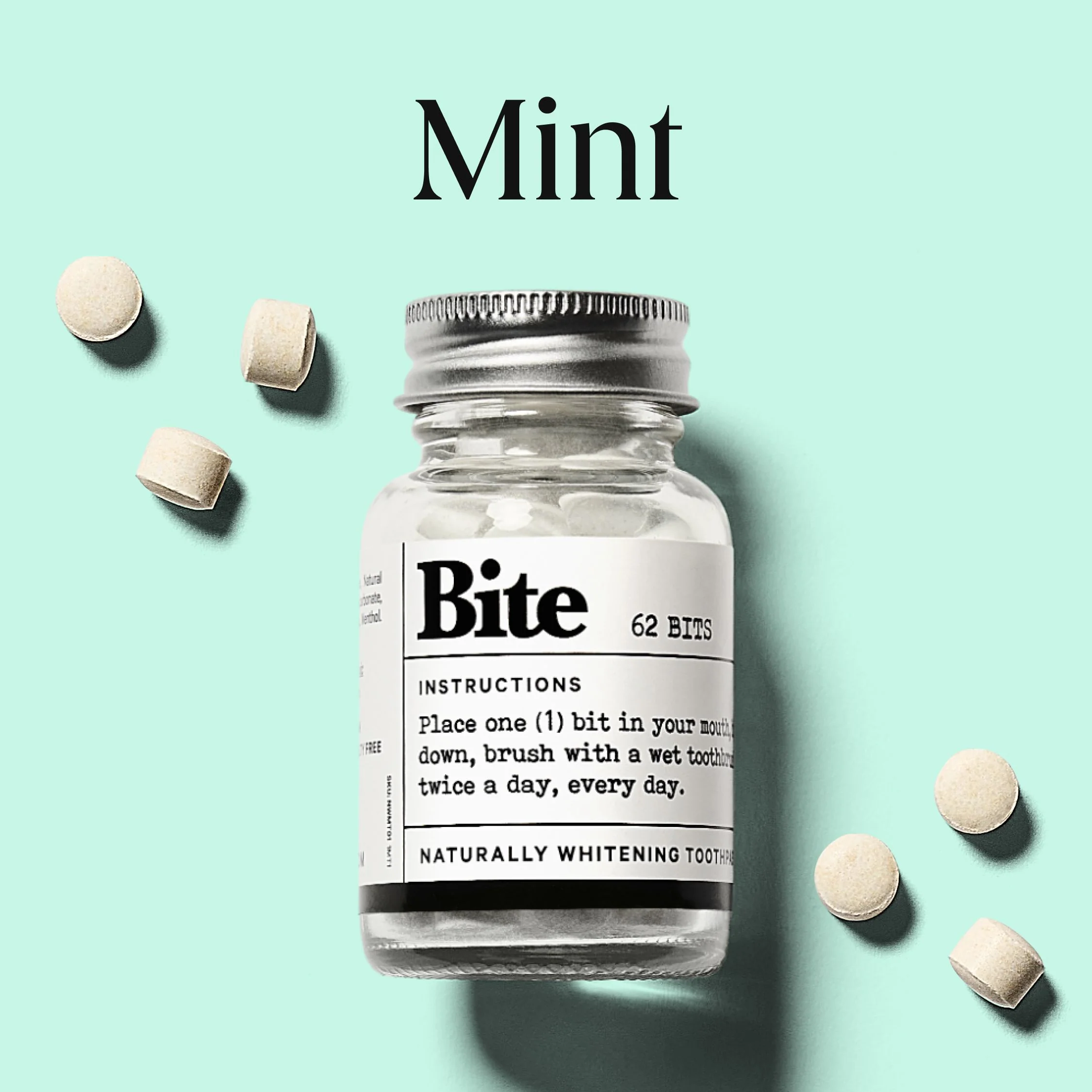 Bite Toothpaste Bits ā Natural, Remineralizing, Whitening Toothpaste Tablets with Nano-Hydroxyapatite and Xylitol - As Seen On Shark Tank - Image 11