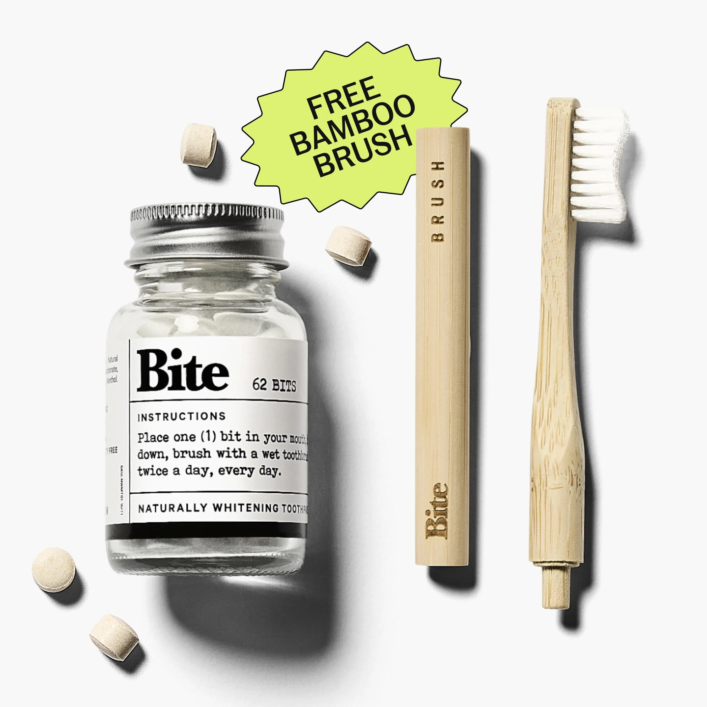 Bite Toothpaste Bits ā Natural, Remineralizing, Whitening Toothpaste Tablets with Nano-Hydroxyapatite and Xylitol - As Seen On Shark Tank - Image 14