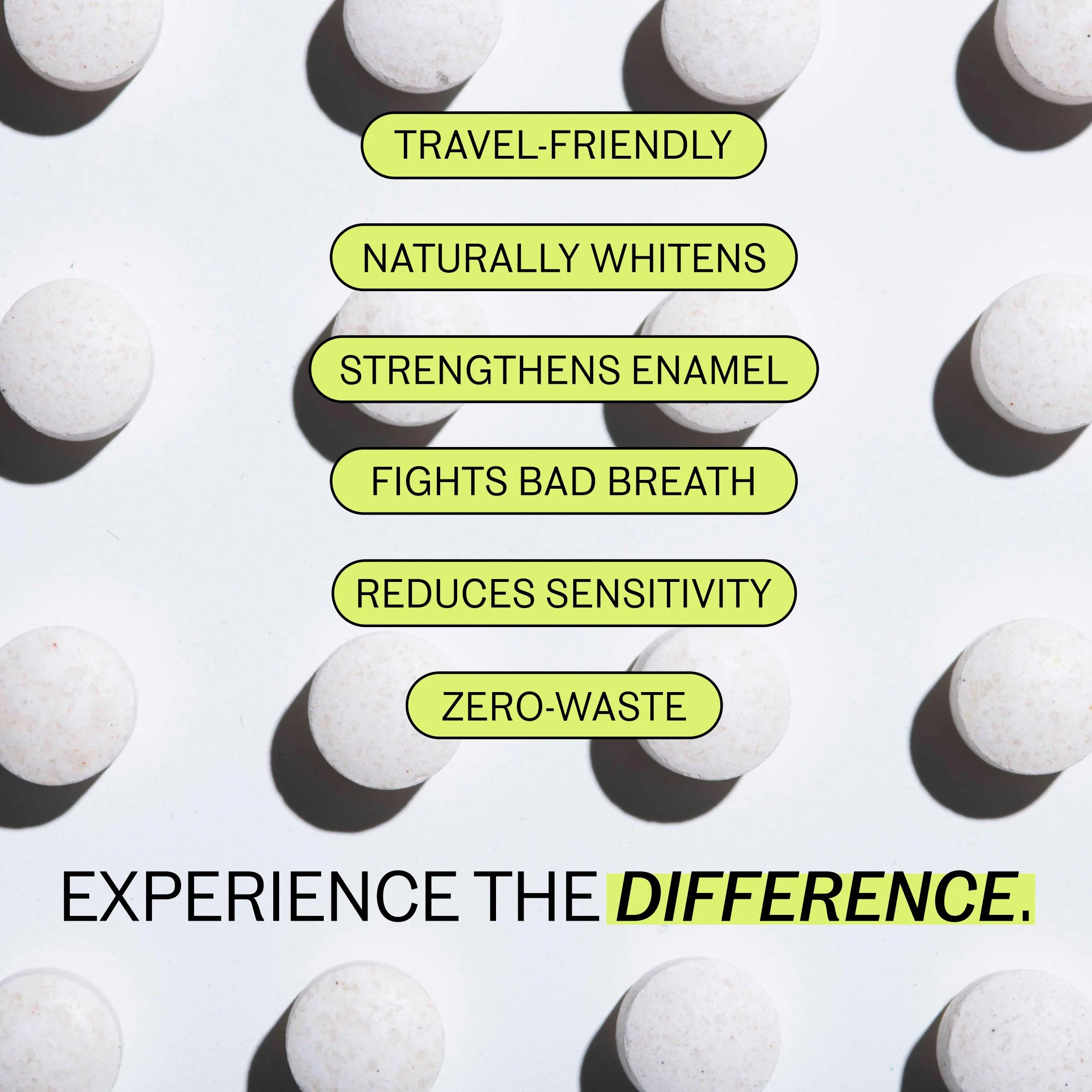 Bite Toothpaste Bits ā Natural, Remineralizing, Whitening Toothpaste Tablets with Nano-Hydroxyapatite and Xylitol - As Seen On Shark Tank - Image 3