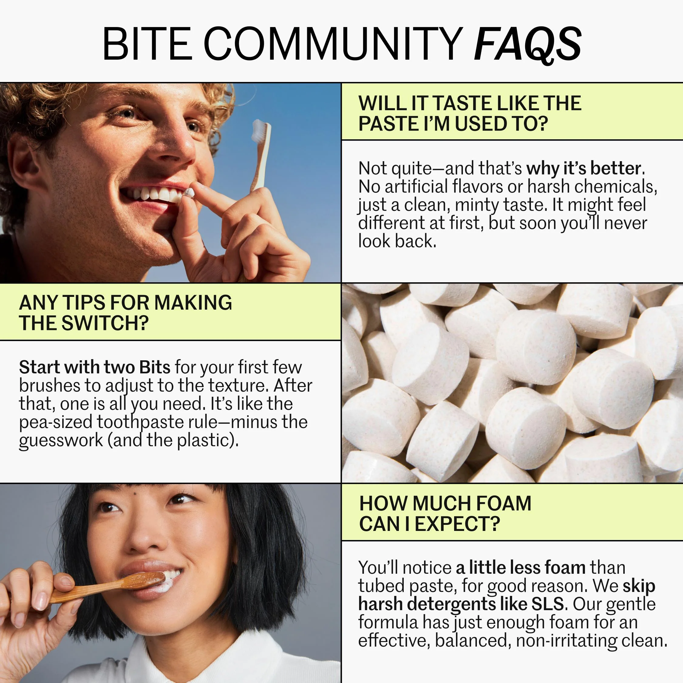 Bite Toothpaste Bits ā Natural, Remineralizing, Whitening Toothpaste Tablets with Nano-Hydroxyapatite and Xylitol - As Seen On Shark Tank - Image 6