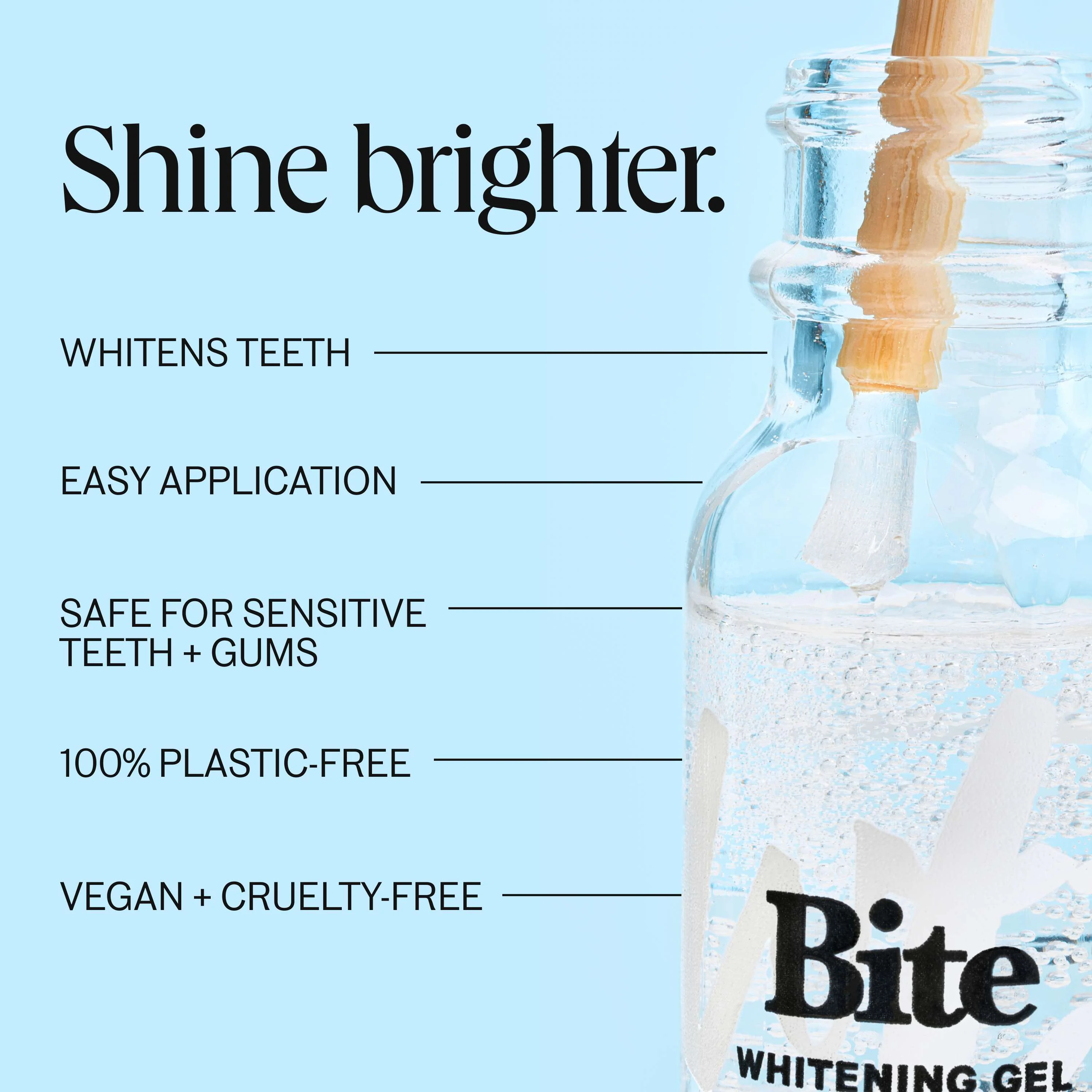 Whitening Gel for TikTok by Bite Toothpaste – Gentle, Effective Teeth Whitening with Bamboo Applicator - Safe for Sensitive Teeth - Image 5